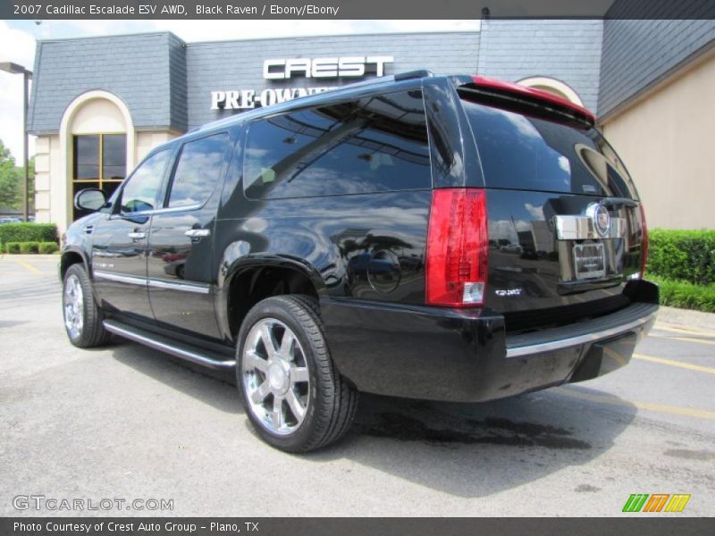 Black Raven / Ebony/Ebony 2007 Cadillac Escalade ESV AWD
