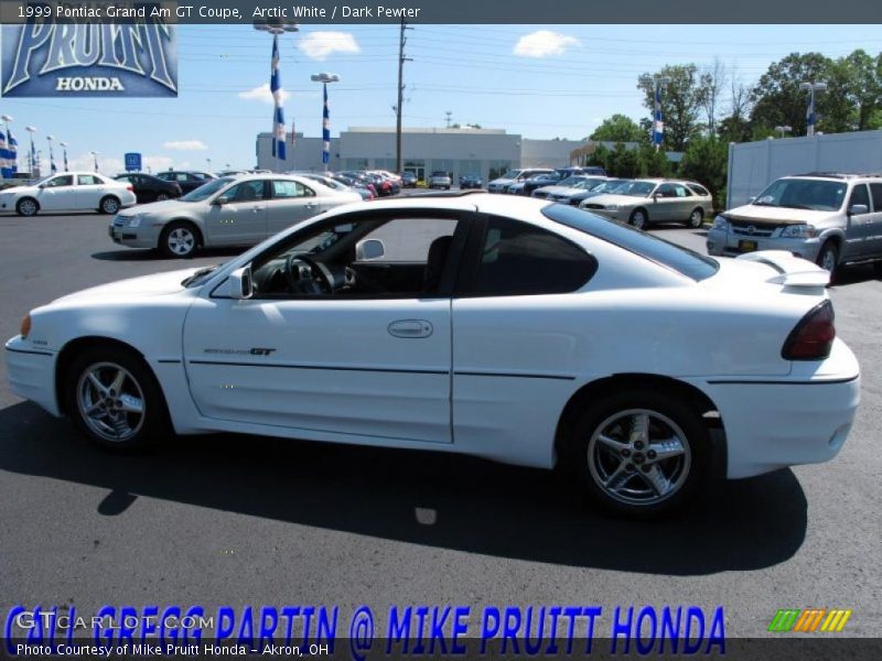 Arctic White / Dark Pewter 1999 Pontiac Grand Am GT Coupe