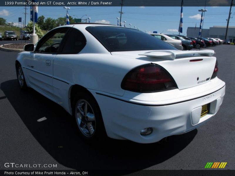 Arctic White / Dark Pewter 1999 Pontiac Grand Am GT Coupe