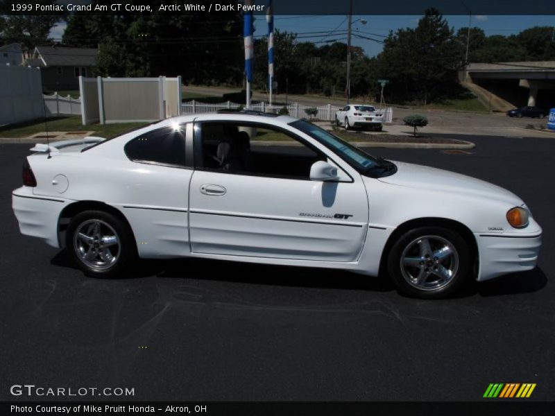 Arctic White / Dark Pewter 1999 Pontiac Grand Am GT Coupe