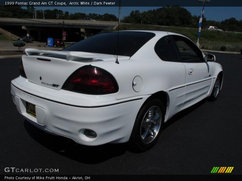Arctic White / Dark Pewter 1999 Pontiac Grand Am GT Coupe