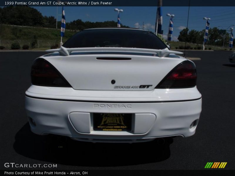 Arctic White / Dark Pewter 1999 Pontiac Grand Am GT Coupe