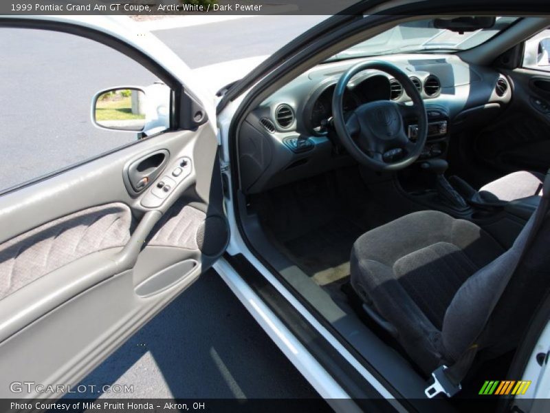 Arctic White / Dark Pewter 1999 Pontiac Grand Am GT Coupe