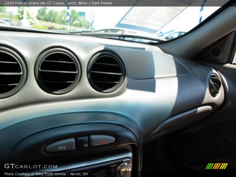 Arctic White / Dark Pewter 1999 Pontiac Grand Am GT Coupe