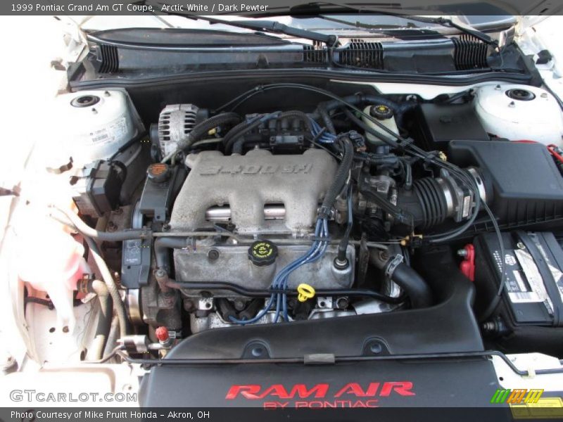 Arctic White / Dark Pewter 1999 Pontiac Grand Am GT Coupe