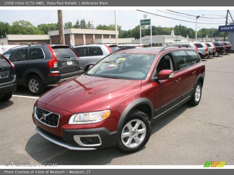 Ruby Red Metallic / Anthracite Black 2008 Volvo XC70 AWD