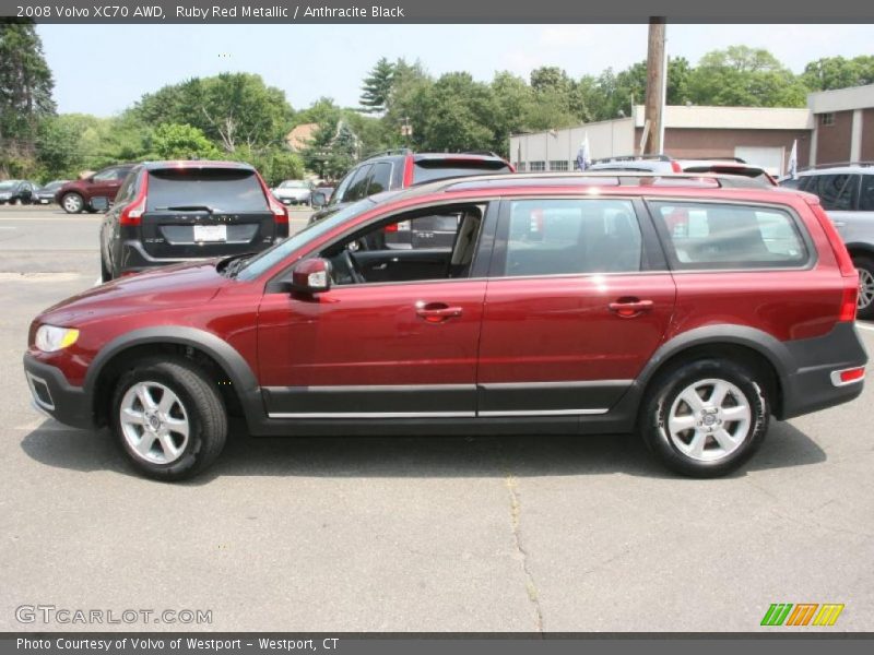 Ruby Red Metallic / Anthracite Black 2008 Volvo XC70 AWD