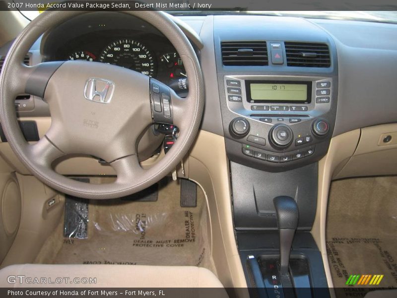 Desert Mist Metallic / Ivory 2007 Honda Accord Value Package Sedan