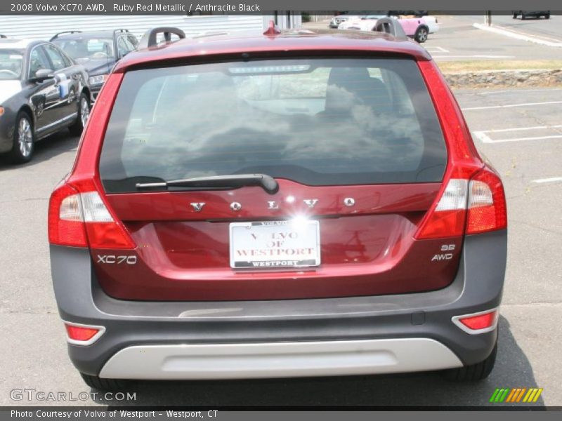Ruby Red Metallic / Anthracite Black 2008 Volvo XC70 AWD