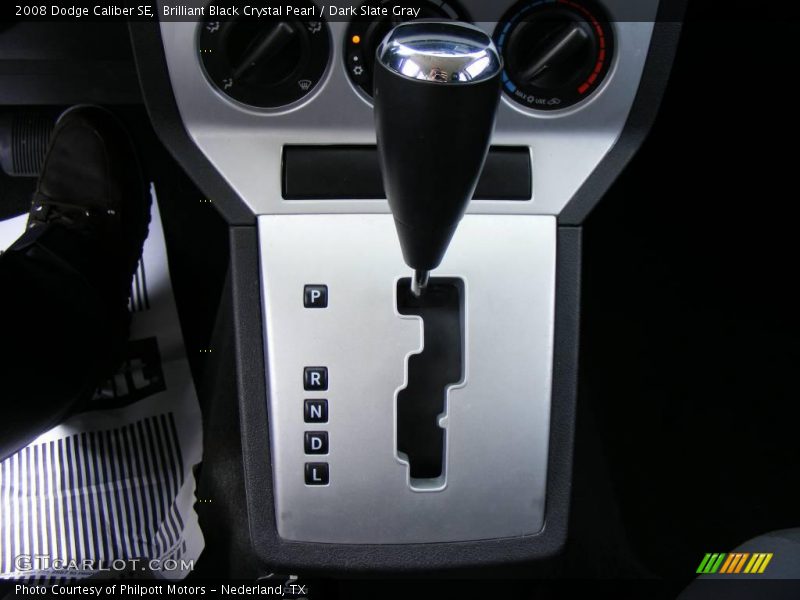 Brilliant Black Crystal Pearl / Dark Slate Gray 2008 Dodge Caliber SE