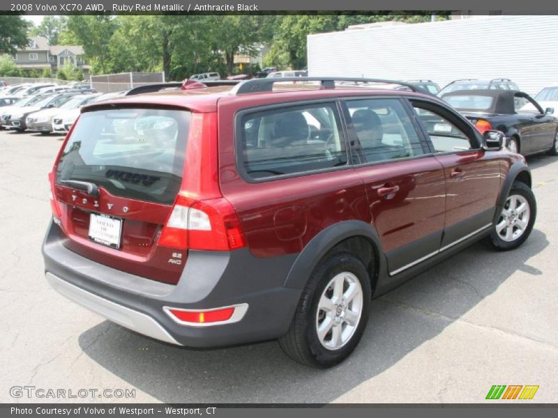 Ruby Red Metallic / Anthracite Black 2008 Volvo XC70 AWD