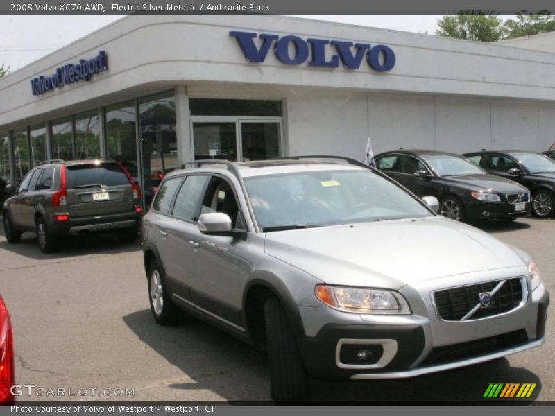 Electric Silver Metallic / Anthracite Black 2008 Volvo XC70 AWD