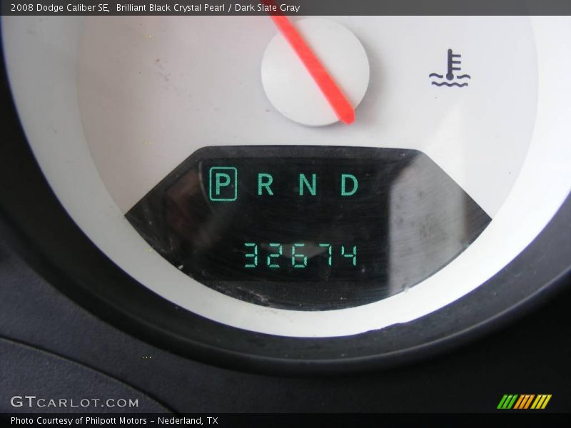 Brilliant Black Crystal Pearl / Dark Slate Gray 2008 Dodge Caliber SE