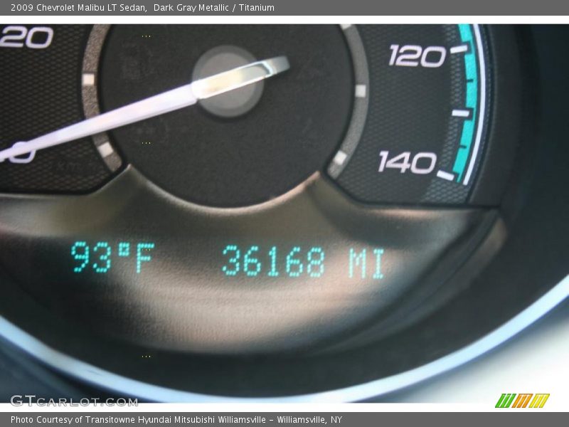 Dark Gray Metallic / Titanium 2009 Chevrolet Malibu LT Sedan