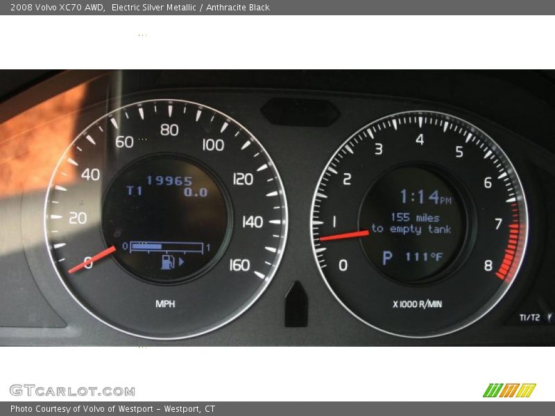 Electric Silver Metallic / Anthracite Black 2008 Volvo XC70 AWD