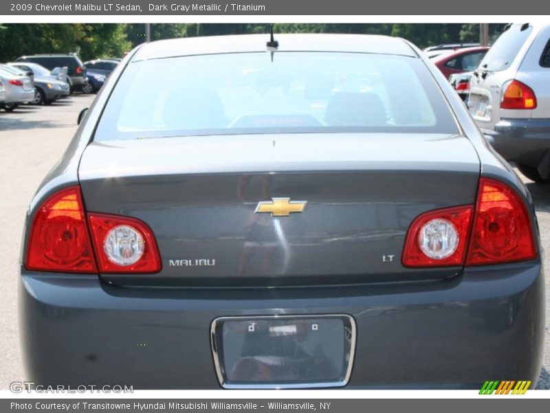 Dark Gray Metallic / Titanium 2009 Chevrolet Malibu LT Sedan