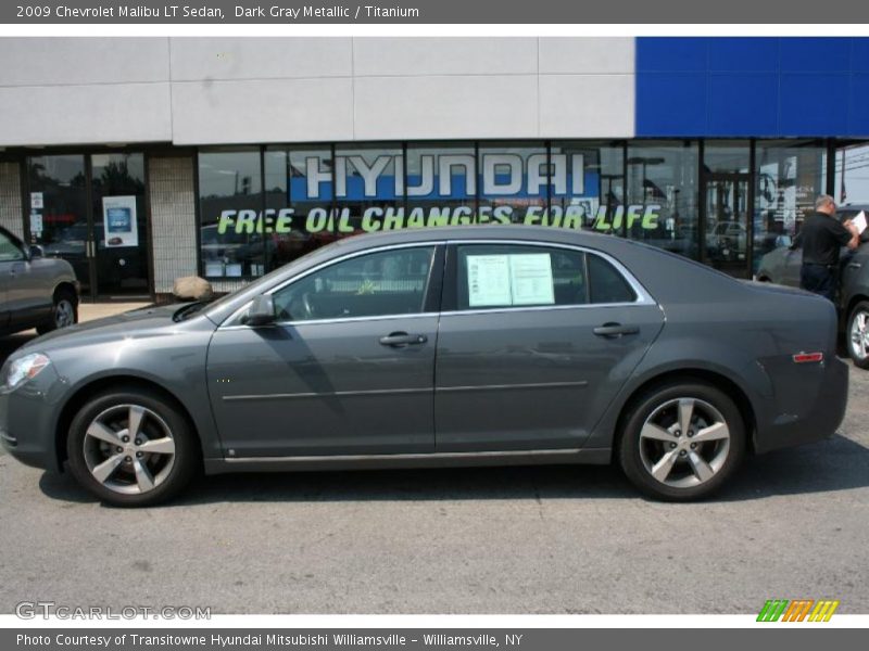 Dark Gray Metallic / Titanium 2009 Chevrolet Malibu LT Sedan