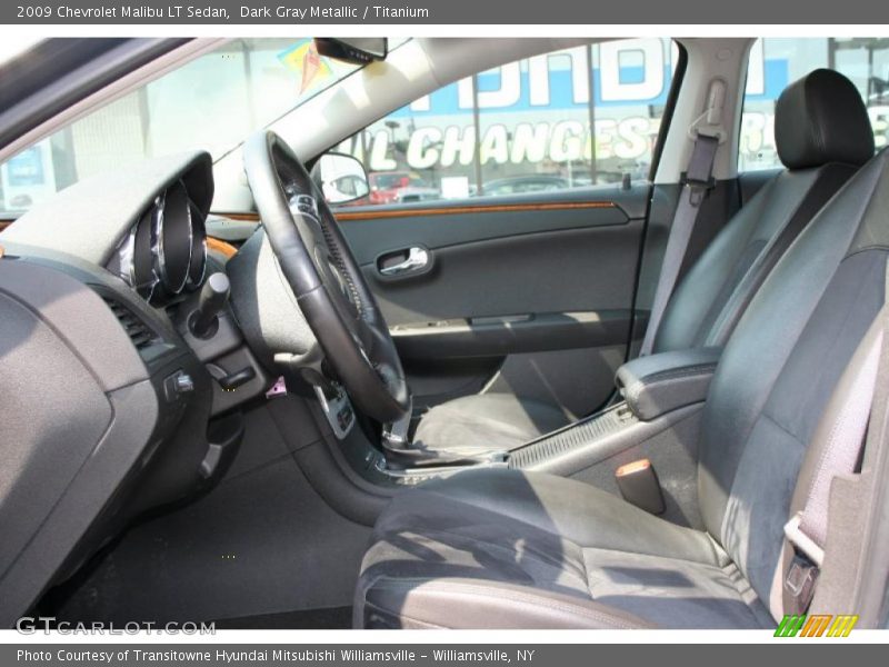 Dark Gray Metallic / Titanium 2009 Chevrolet Malibu LT Sedan