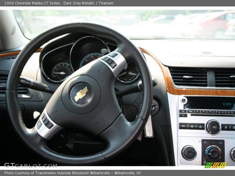 Dark Gray Metallic / Titanium 2009 Chevrolet Malibu LT Sedan