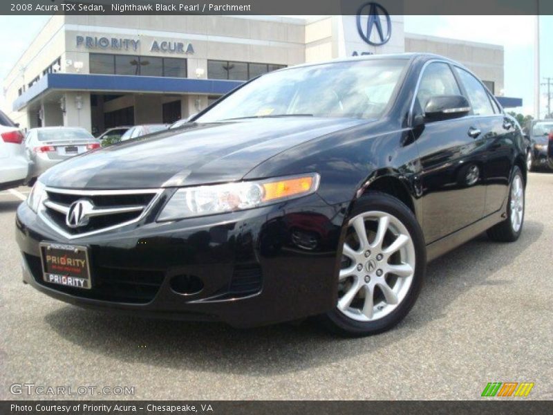 Nighthawk Black Pearl / Parchment 2008 Acura TSX Sedan