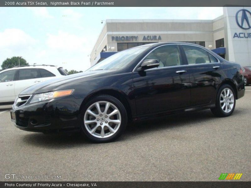 Nighthawk Black Pearl / Parchment 2008 Acura TSX Sedan