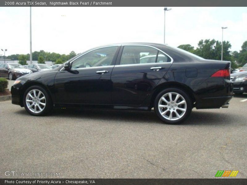 Nighthawk Black Pearl / Parchment 2008 Acura TSX Sedan
