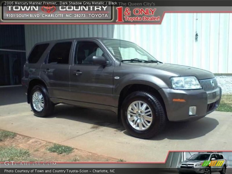 Dark Shadow Grey Metallic / Black 2006 Mercury Mariner Premier