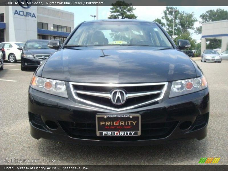 Nighthawk Black Pearl / Parchment 2008 Acura TSX Sedan