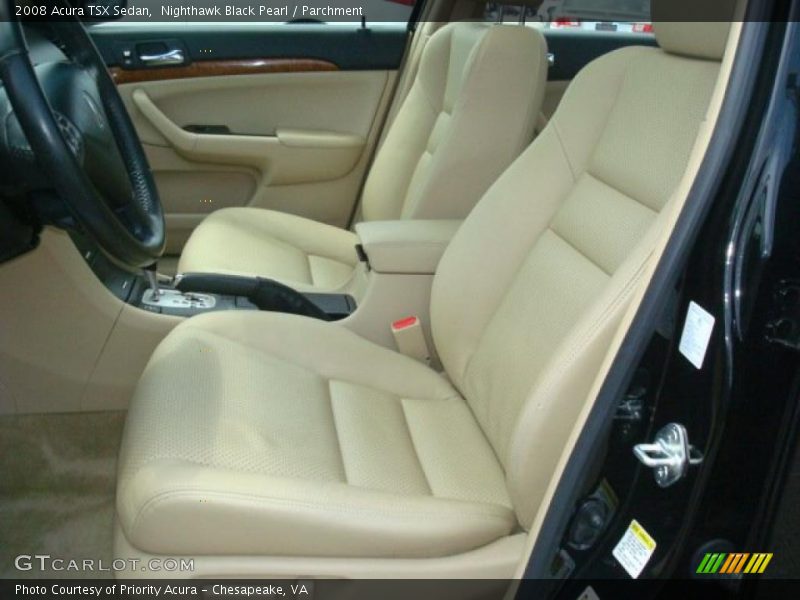 Nighthawk Black Pearl / Parchment 2008 Acura TSX Sedan