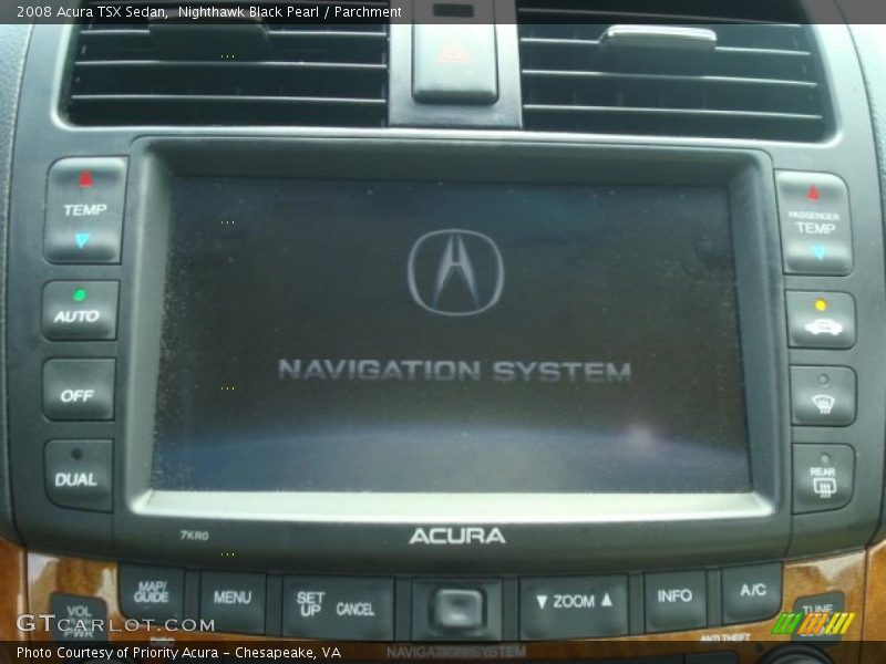 Nighthawk Black Pearl / Parchment 2008 Acura TSX Sedan