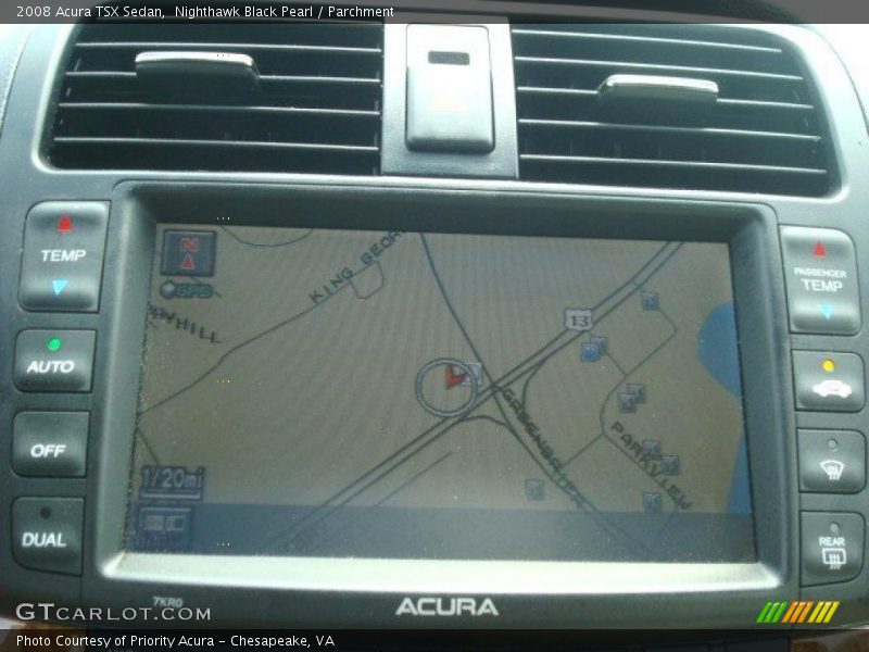 Nighthawk Black Pearl / Parchment 2008 Acura TSX Sedan