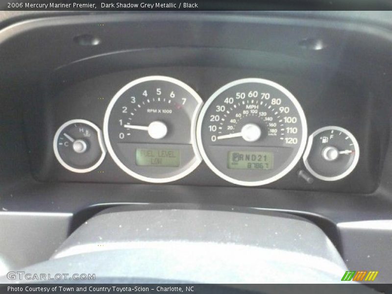 Dark Shadow Grey Metallic / Black 2006 Mercury Mariner Premier