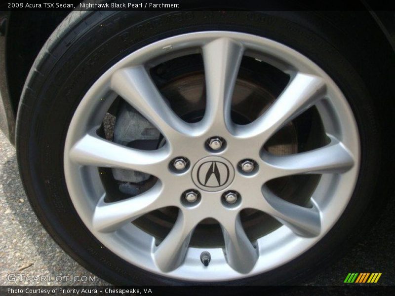 Nighthawk Black Pearl / Parchment 2008 Acura TSX Sedan