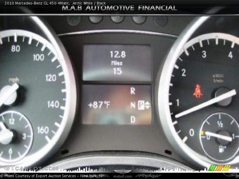 Arctic White / Black 2010 Mercedes-Benz GL 450 4Matic