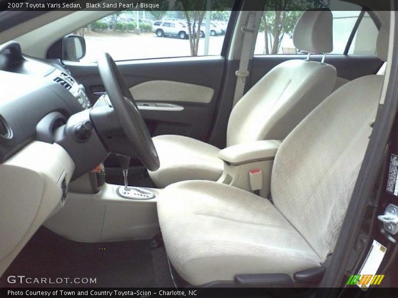 Black Sand Pearl / Bisque 2007 Toyota Yaris Sedan