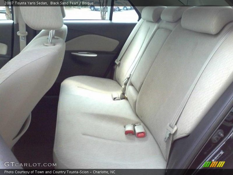 Black Sand Pearl / Bisque 2007 Toyota Yaris Sedan