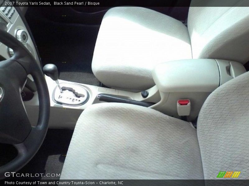 Black Sand Pearl / Bisque 2007 Toyota Yaris Sedan
