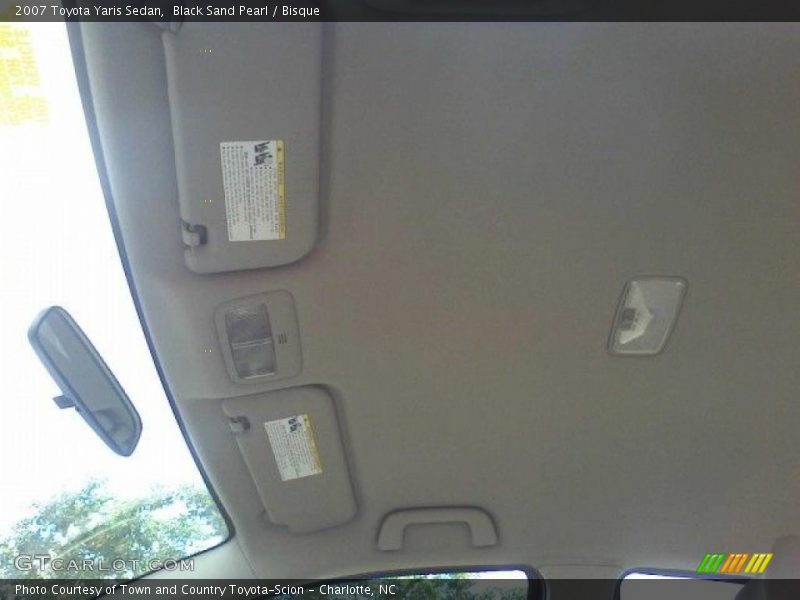 Black Sand Pearl / Bisque 2007 Toyota Yaris Sedan