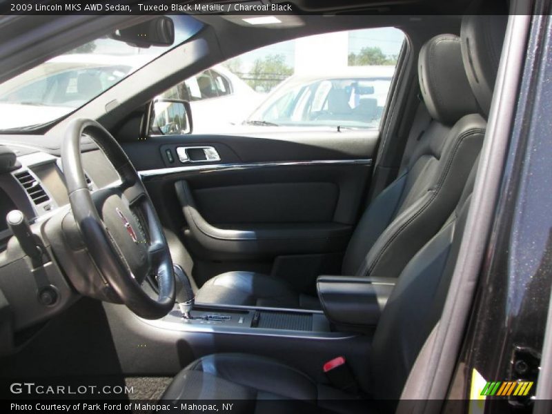 Tuxedo Black Metallic / Charcoal Black 2009 Lincoln MKS AWD Sedan