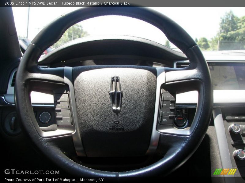 Tuxedo Black Metallic / Charcoal Black 2009 Lincoln MKS AWD Sedan