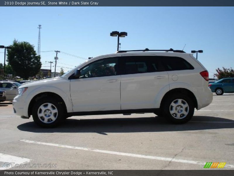 Stone White / Dark Slate Gray 2010 Dodge Journey SE