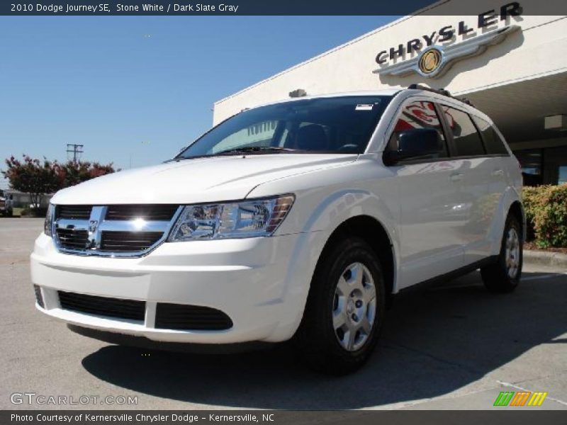 Stone White / Dark Slate Gray 2010 Dodge Journey SE