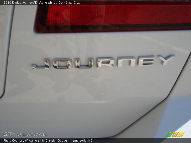 Stone White / Dark Slate Gray 2010 Dodge Journey SE