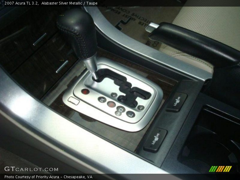 Alabaster Silver Metallic / Taupe 2007 Acura TL 3.2