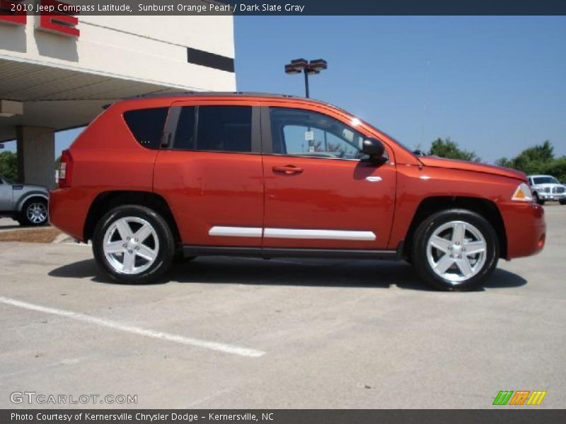 Sunburst Orange Pearl / Dark Slate Gray 2010 Jeep Compass Latitude