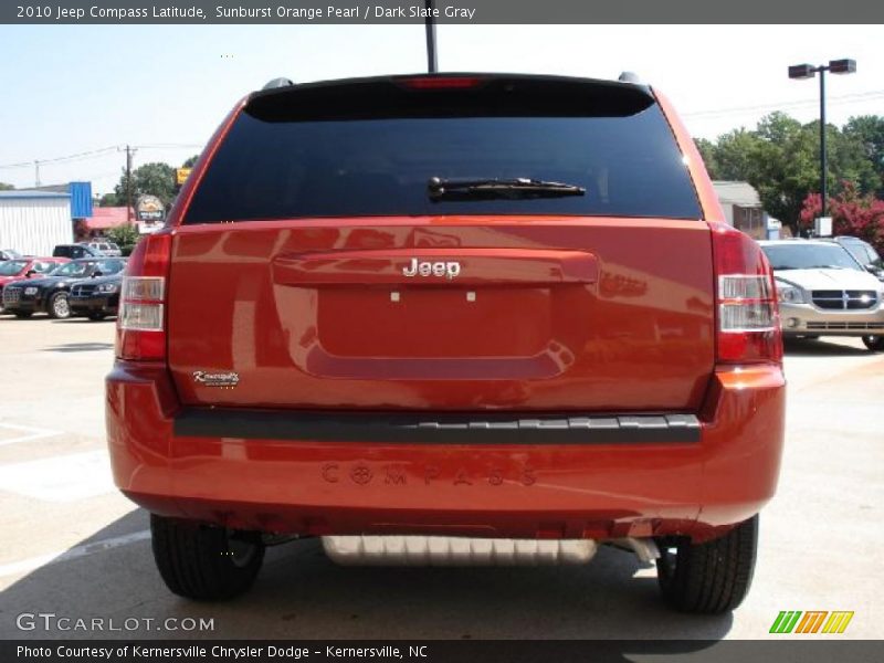 Sunburst Orange Pearl / Dark Slate Gray 2010 Jeep Compass Latitude