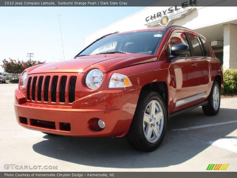 Sunburst Orange Pearl / Dark Slate Gray 2010 Jeep Compass Latitude