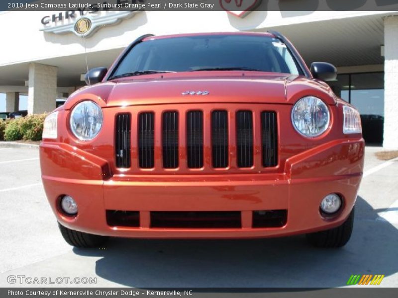 Sunburst Orange Pearl / Dark Slate Gray 2010 Jeep Compass Latitude