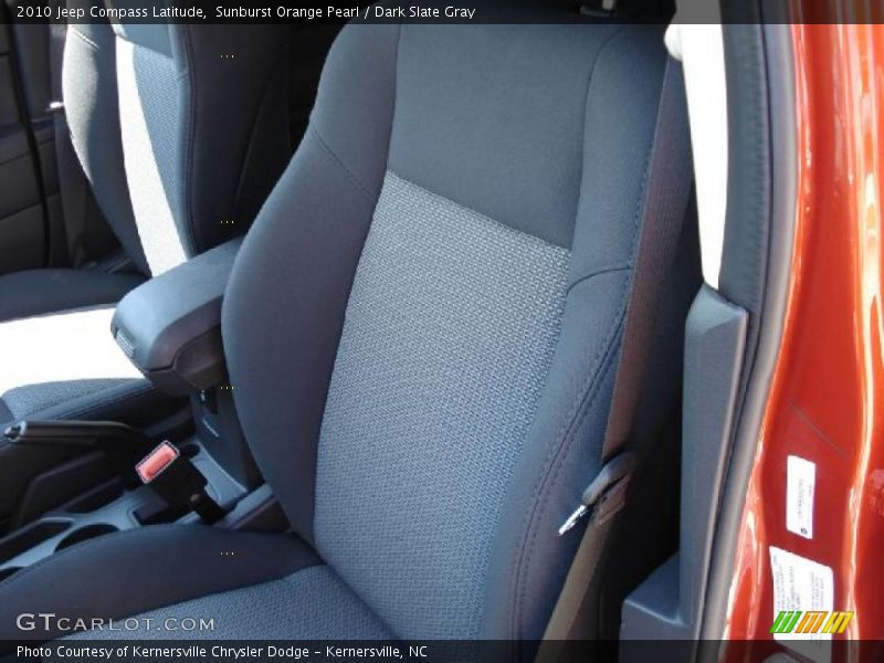 Sunburst Orange Pearl / Dark Slate Gray 2010 Jeep Compass Latitude