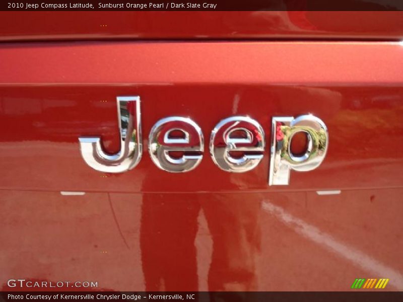 Sunburst Orange Pearl / Dark Slate Gray 2010 Jeep Compass Latitude